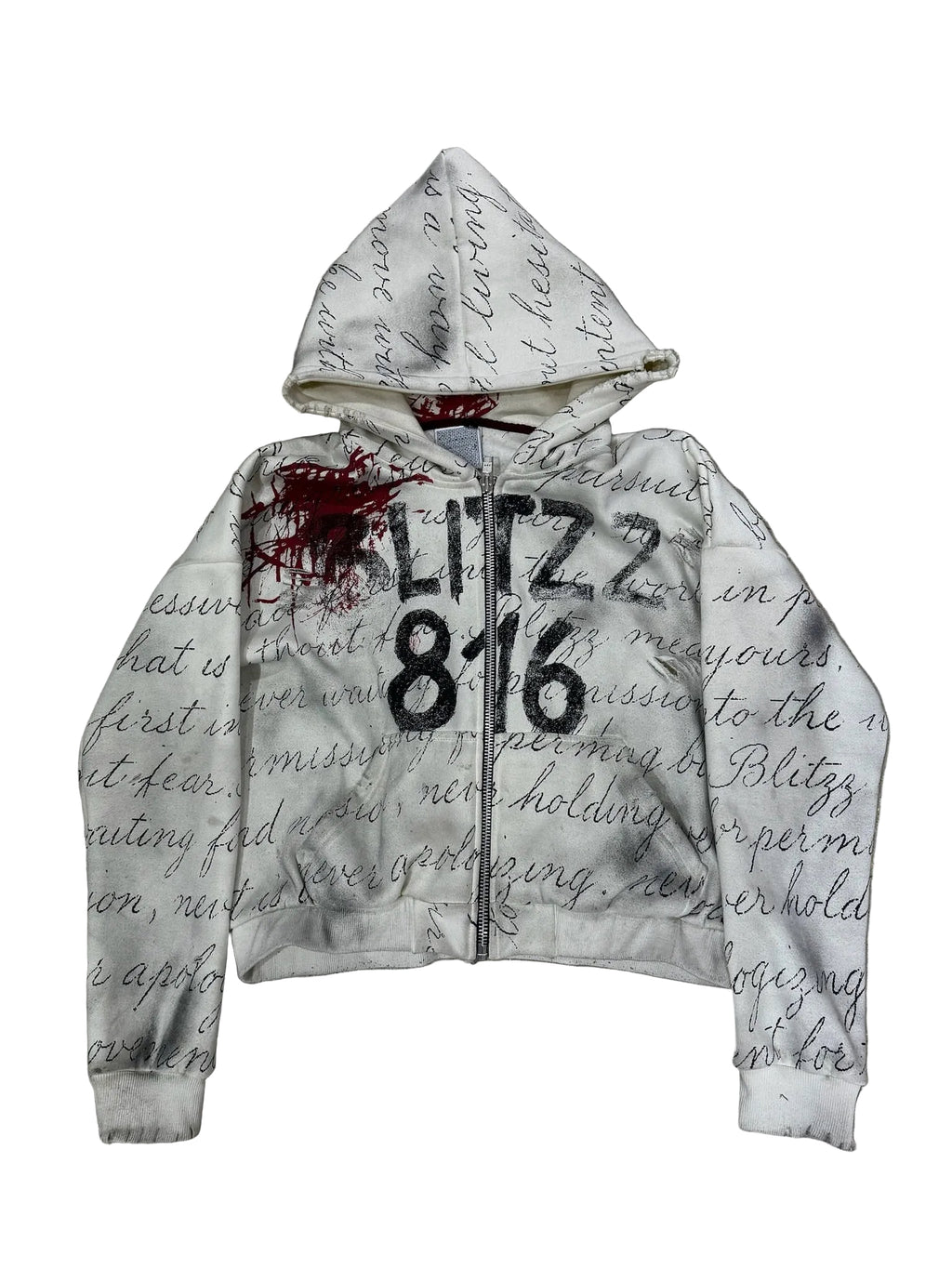 "Old English" Zip Up