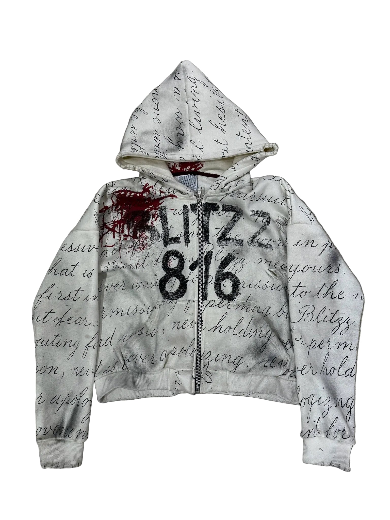 "Old English" Zip Up