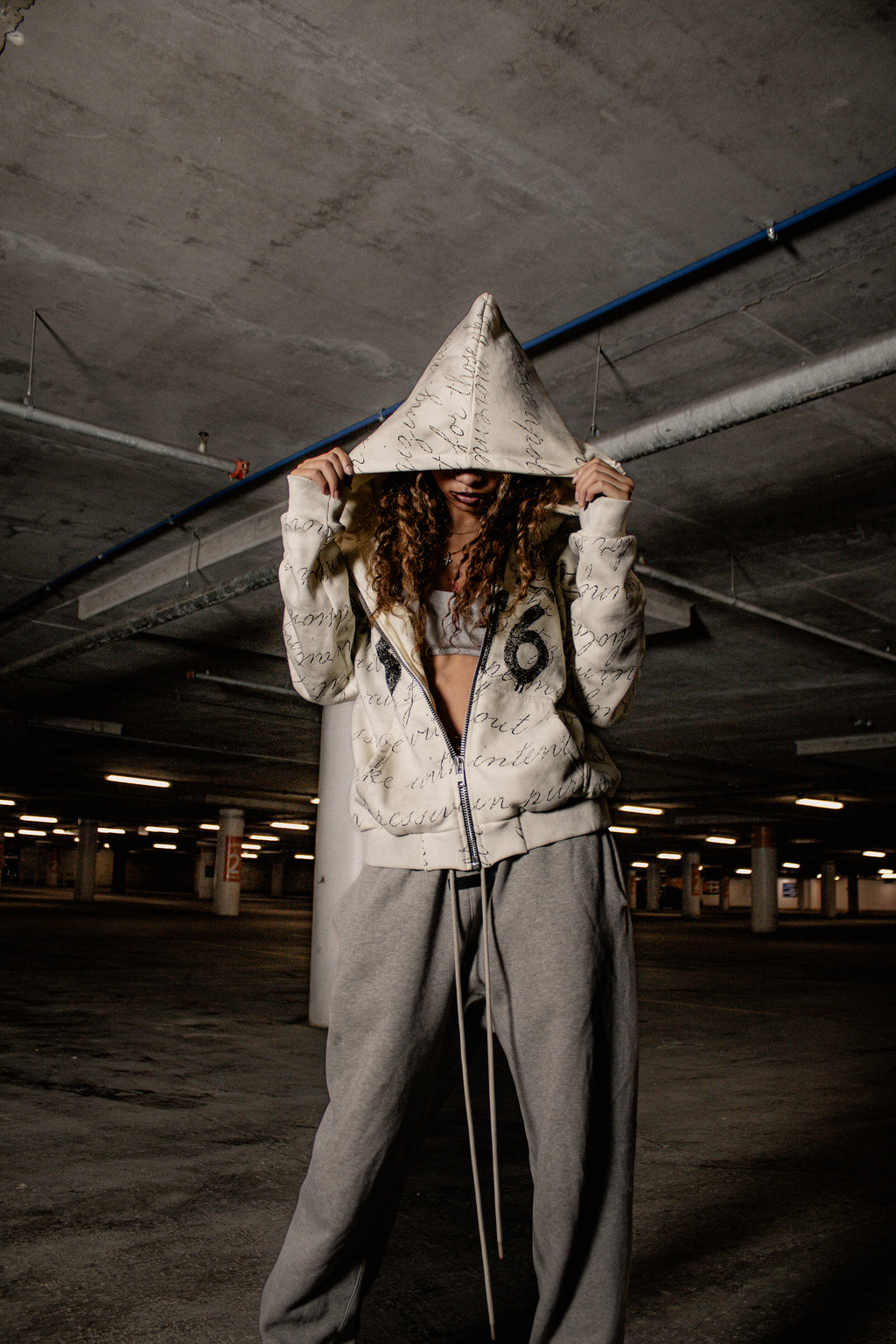 "Old English" Zip Up