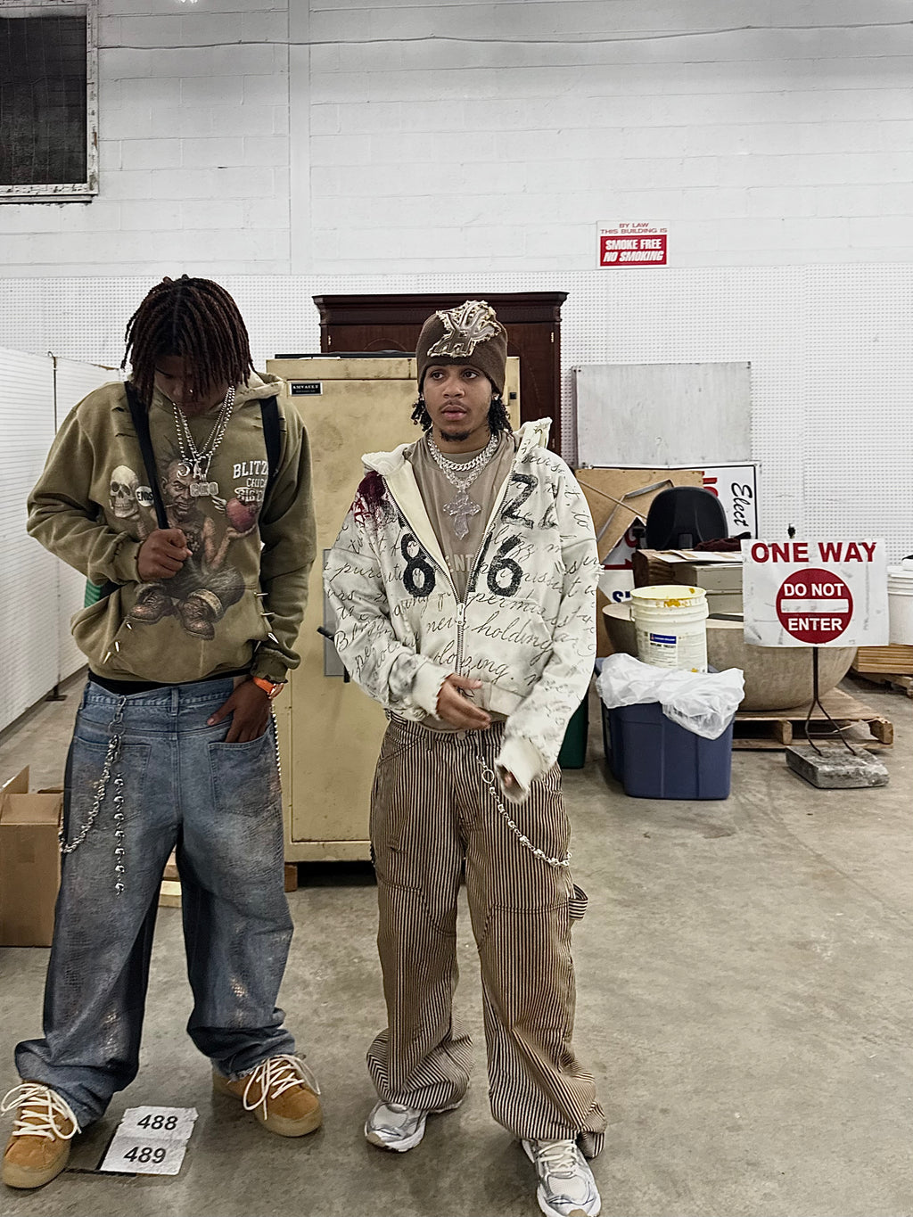 "Old English" Zip Up