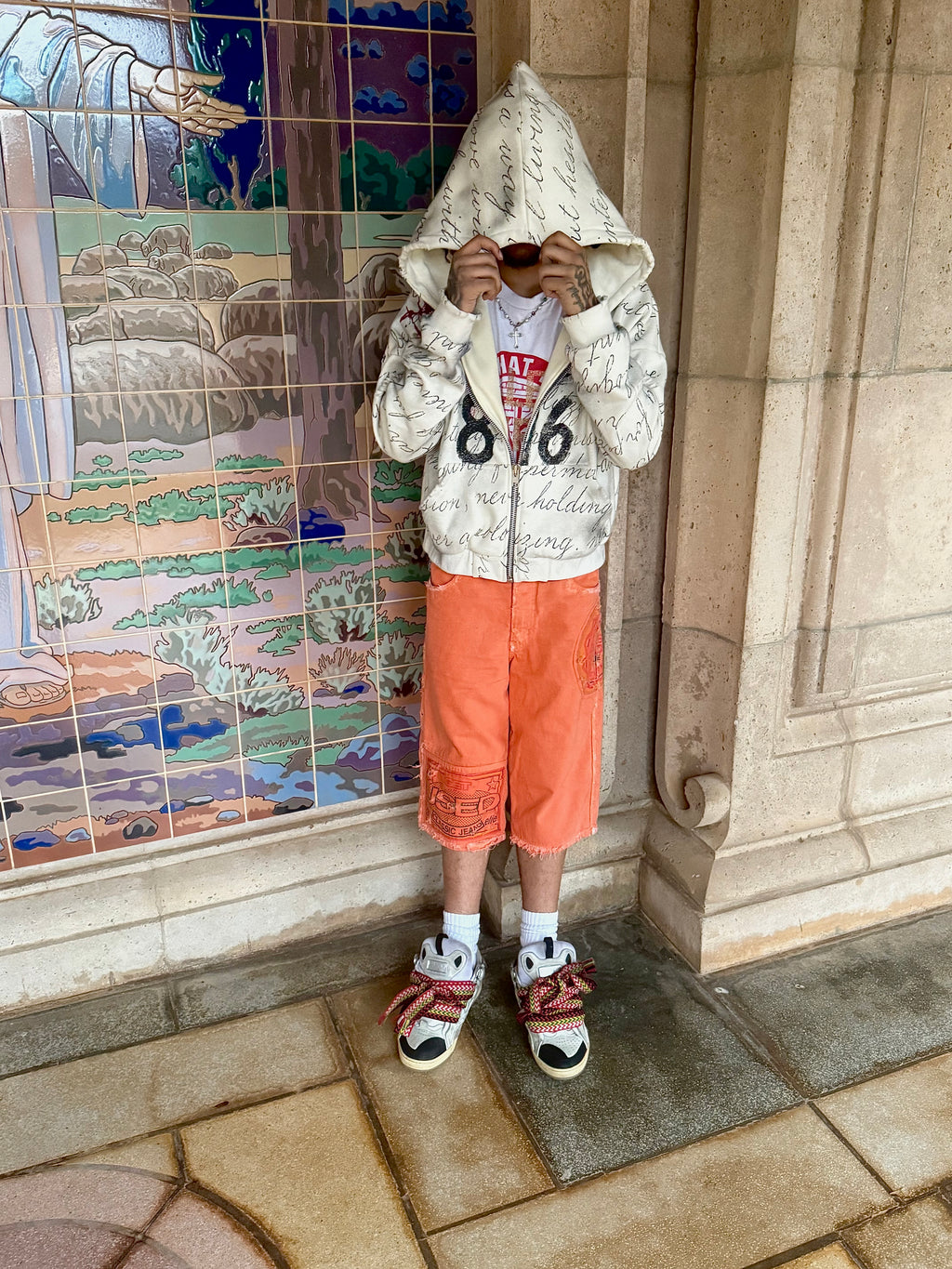 "Old English" Zip Up