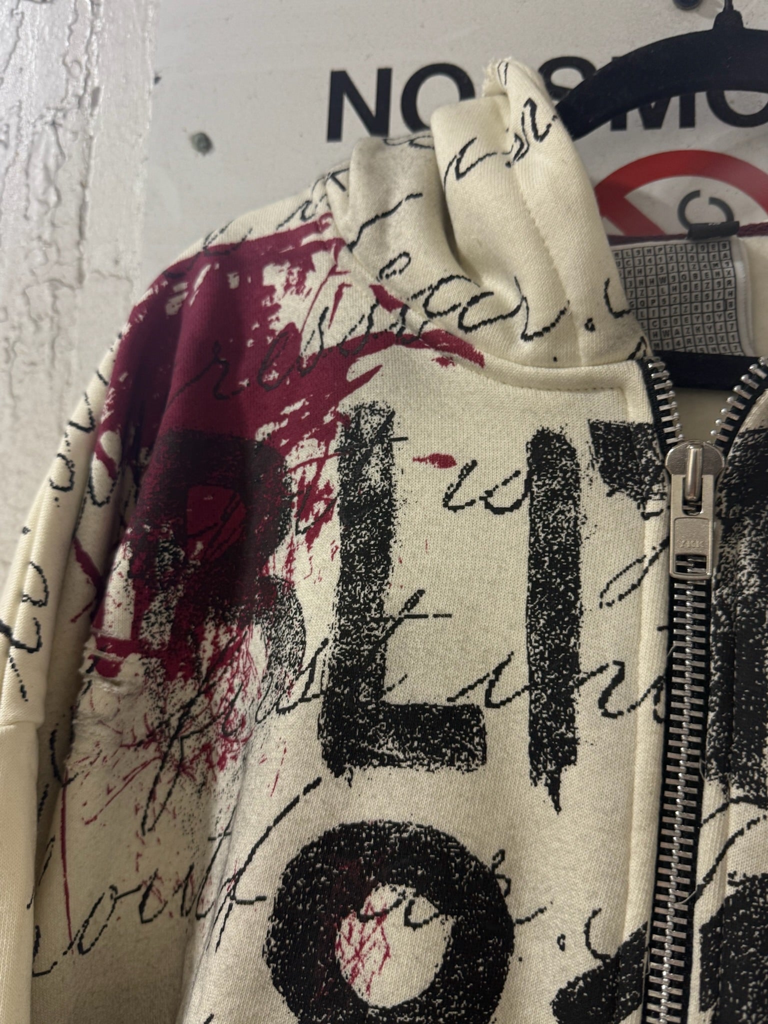 "Old English" Zip Up