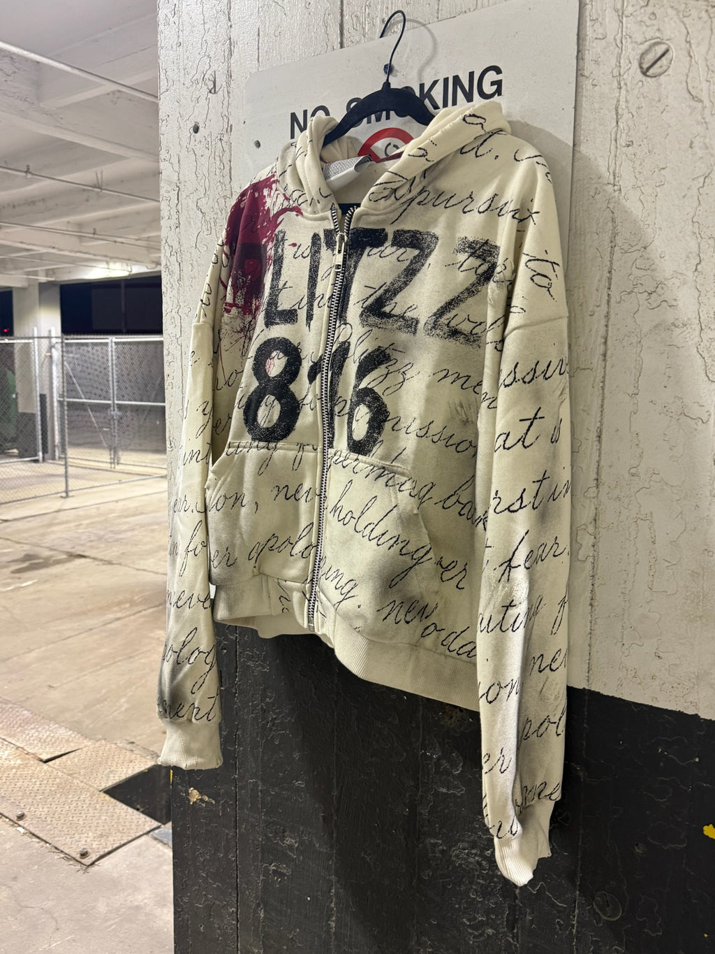 "Old English" Zip Up