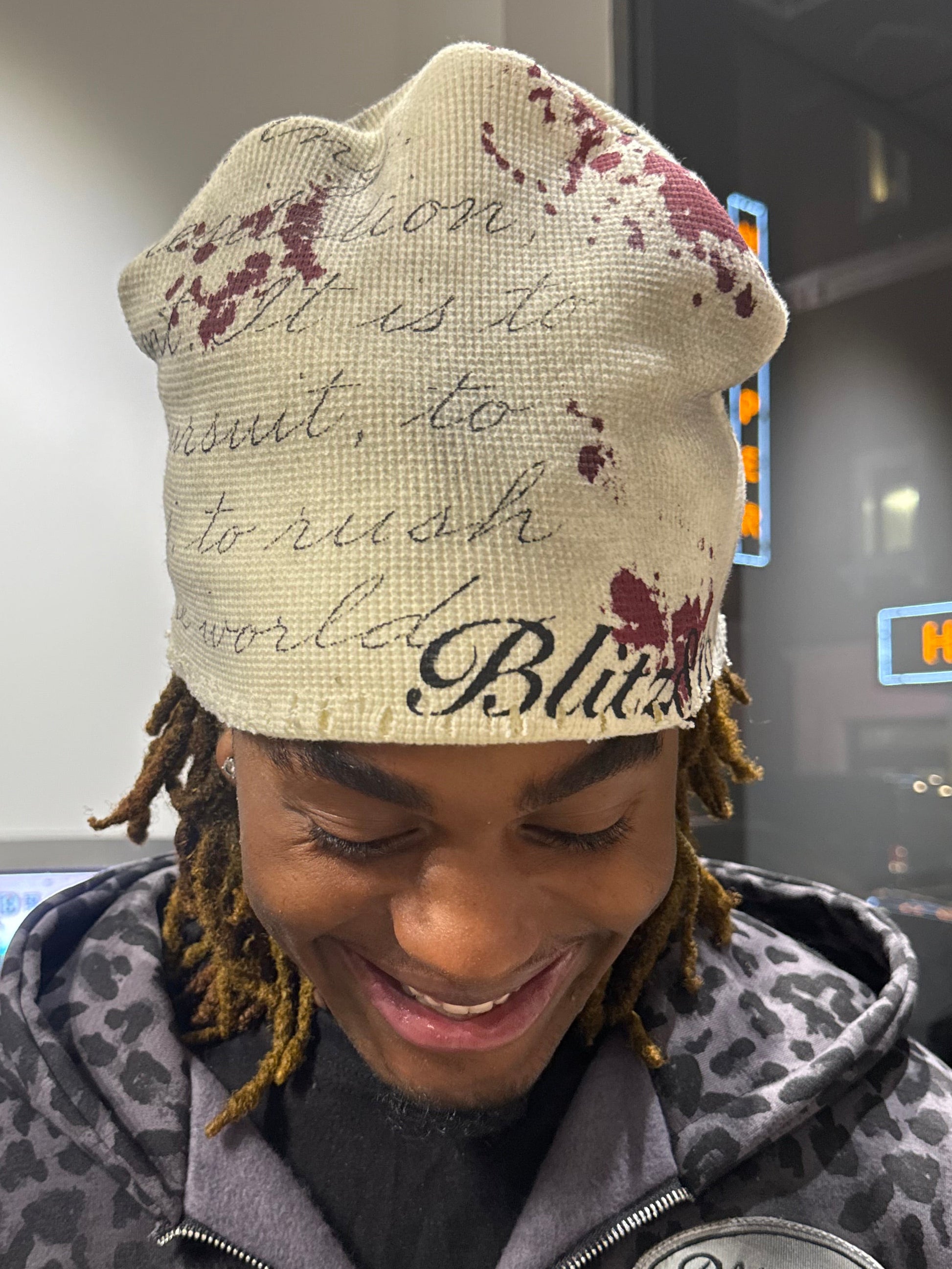 "Old English" Beanie