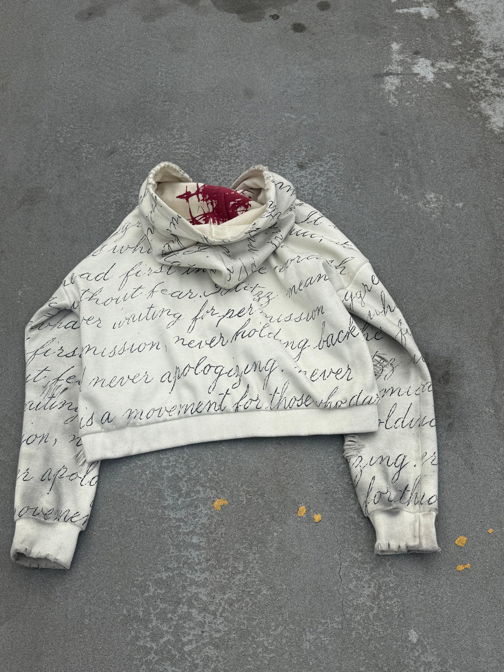 "Old English" Zip Up