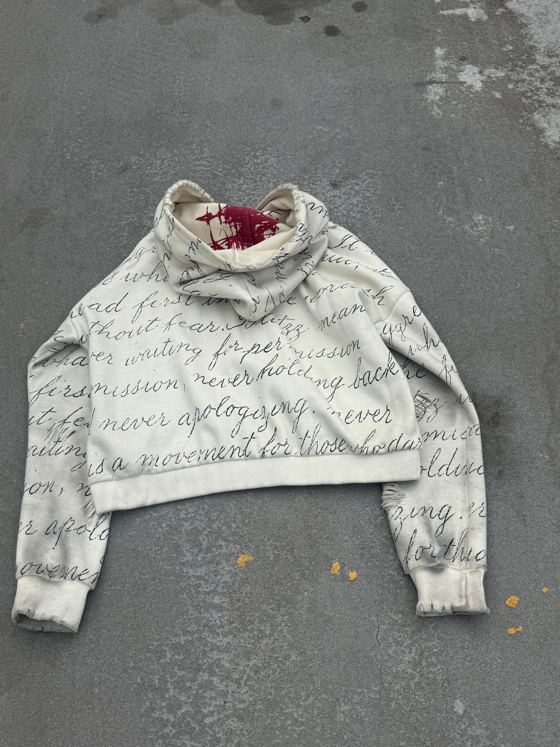 "Old English" Zip Up